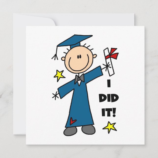 Boy Graduate Ankündigung (Vorderseite)