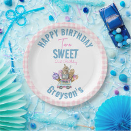Boy Ice Cream Truck Zwei Sweet 2. Geburtstag Party Pappteller