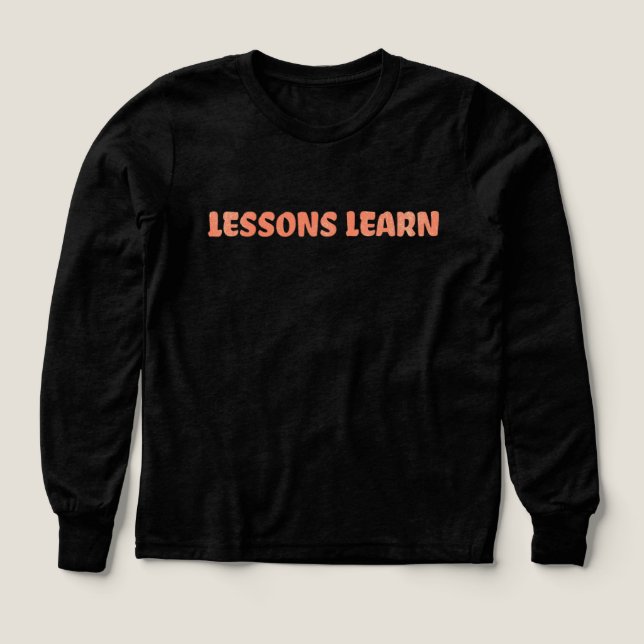 Boy/Kids Energy Flow Lessons Learn Long Sleeve  (Motif recto)
