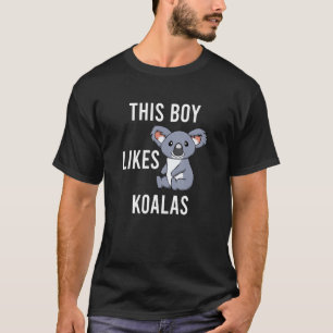 Boy Likes Koalas Niedlich Koala Wildlife Eukalyptu T-Shirt