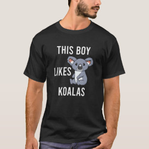 Boy Likes Koalas Niedlich Koala Wildlife Eukalyptu T-Shirt