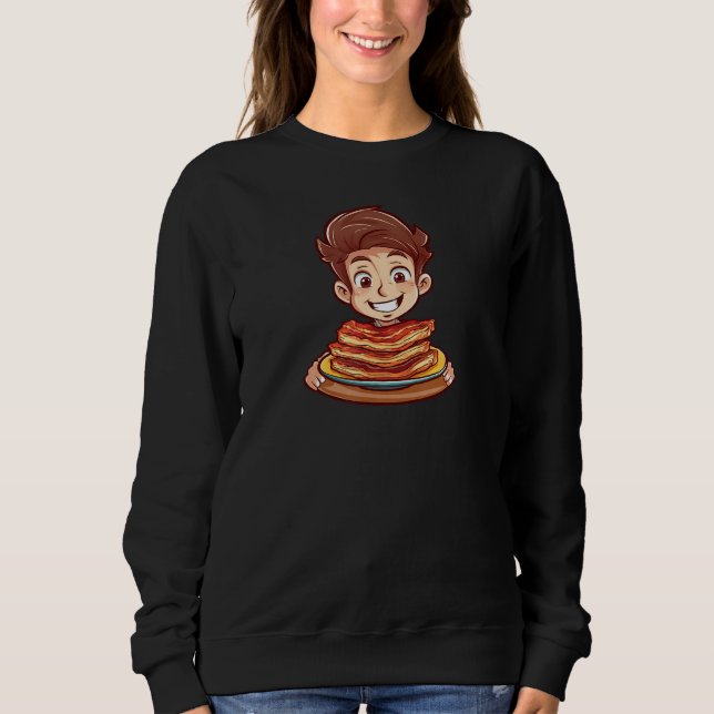 Boy Loving Meat Bacon Sweatshirt (Vorderseite)