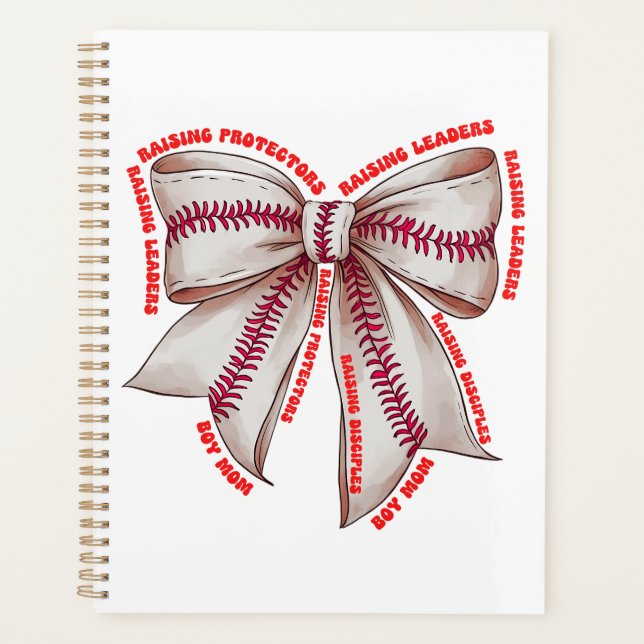 Boy Mama Croquette Bow Affirmation Floral Planer (Vorderseite)