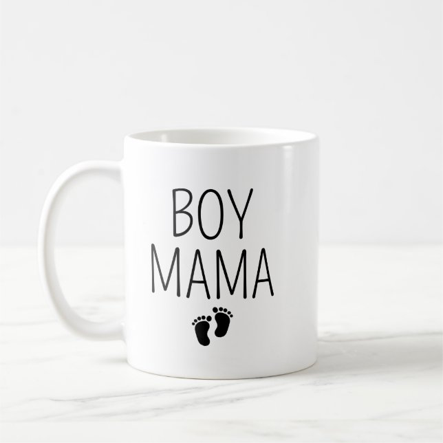 Boy Mama Mug with Kids’ Names, Custom Mom of Boys  Kaffeetasse (Links)