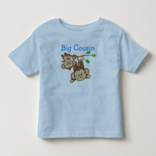 Boy Monkeys Big Cousin Kleinkind T-shirt