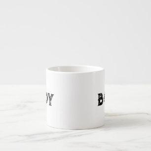 Boy Name Style Espresso Text Spezialität Tasse