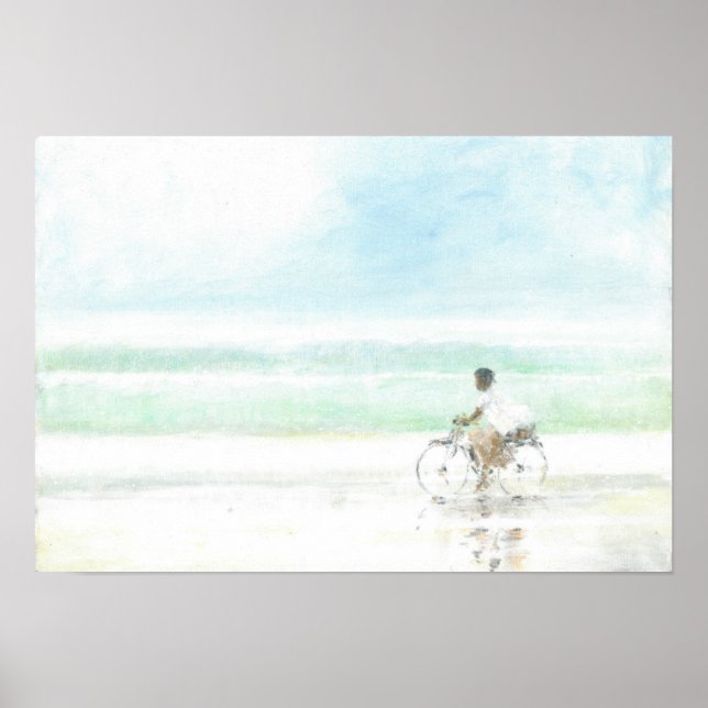 Boy on Bicycle Poster (Vorne)