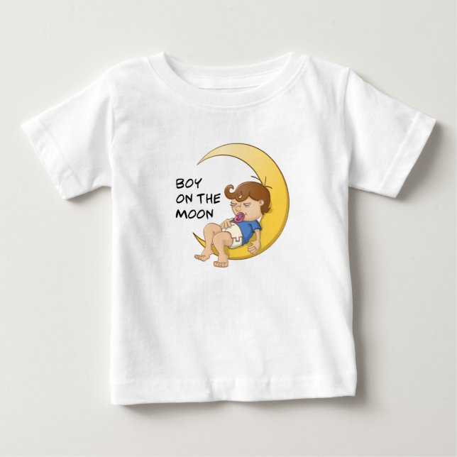 Boy on the moon baby t-shirt (Vorderseite)