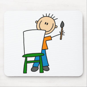 Boy Painting Mousepad