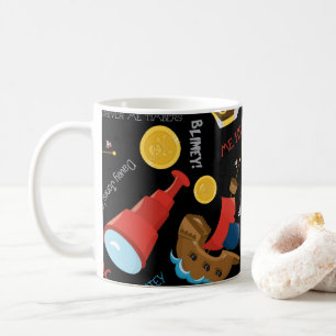 Boy Party Pirate dunkel bunt Kaffeetasse