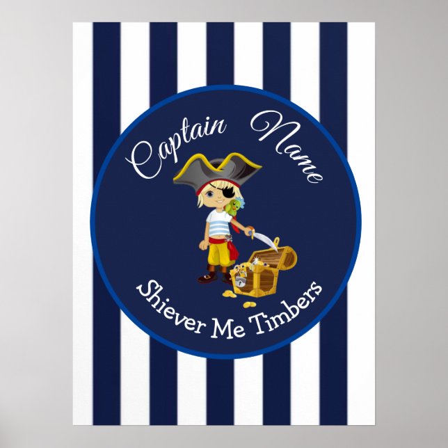 Boy Party Pirate Poster (Vorne)