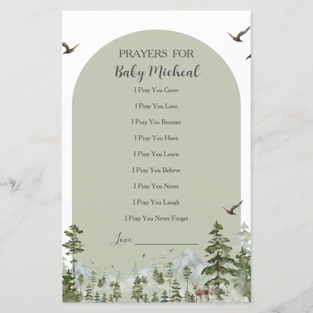 Boy Pine Tree Forest Mounyers für Baby (Vorderseite)