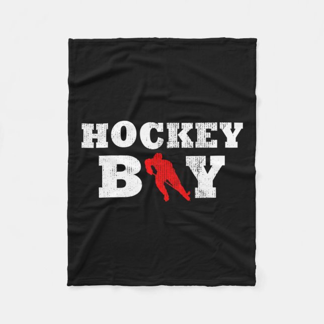 Boy Player Silhouette Sportgeschenk Fleecedecke (Vorderseite)