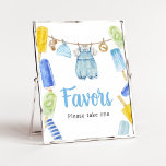 Boy Popsicle Baby Shower Favoriten Poster<br><div class="desc">Mit dieser Popsicle Baby Dusche machen Sie Ihre Veranstaltung ganz besonders mit unserem niedlichen und liebevoll bedruckten Favoriten-Schild mit einem bezaubernden Baby Clothes Baby Shower Thema. Laden Sie diese Touch herunter,  personalisieren Sie sie und schaffen Sie bleibende Erinnerungen! BS1076</div>