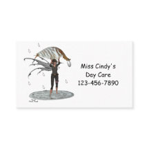 Boy Rain Fairy mit Leaf-Visitenkarten