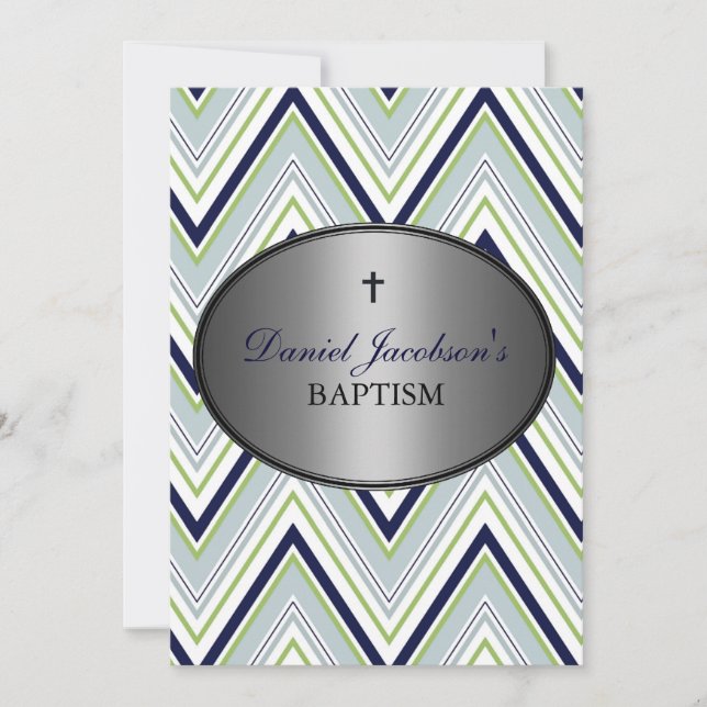 Boy-Taufe Einladung (Vorderseite)