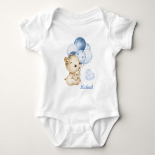 Boy Teddy Bear Baby Bear Baby Bodysuit Baby Strampler
