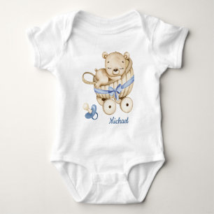 Boy Teddy Bear Baby Bear Baby Bodysuit Baby Strampler
