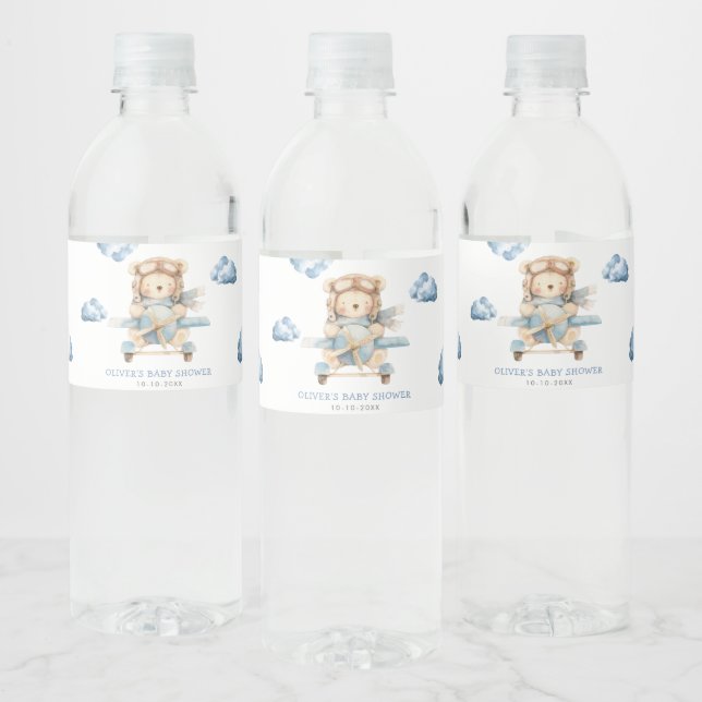 Boy Teddy Bear Baby Dusche (Flaschen)