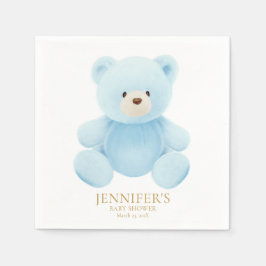 Boy Teddy Bear Baby Dusche Serviette