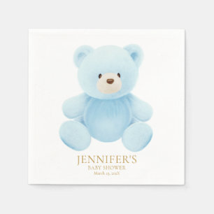 Boy Teddy Bear Baby Dusche Serviette