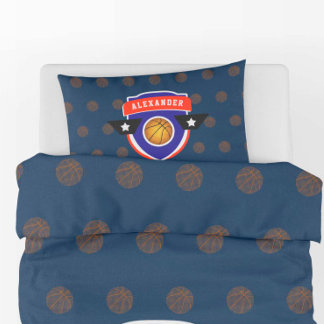 Boy Teen Basketball Ball Sport Blue Red Athlete Kissenbezug