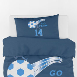 Boy Teen Soccer Ball Athlete Name Personalisiert Kissenbezug