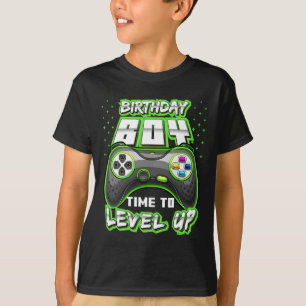 "Boy Time to Level Up Video Game Birthday Gamer 11 T-Shirt