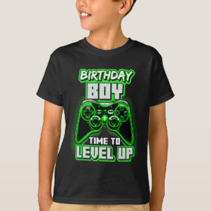 "Boy Time to Level Up Video Game Birthday Gamer 6 T-Shirt