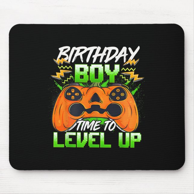 Boy Time to Level Up Video Game Geburtstag Geschen Mousepad (Vorne)