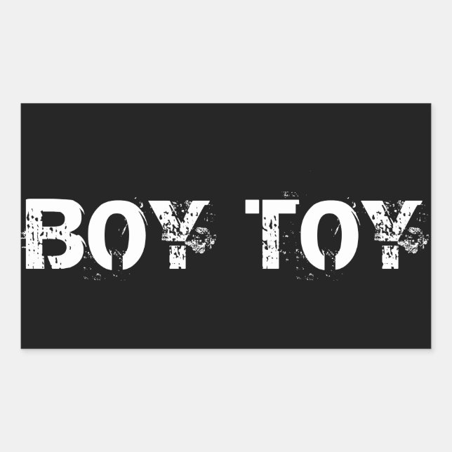 BOY TOY RECHTECKIGER AUFKLEBER (Vorderseite)