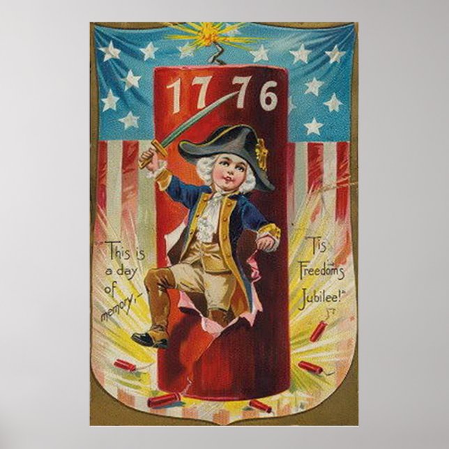 Boy Uniform Fireworks Firecracker Explosion Poster (Vorne)