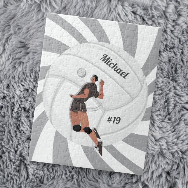 Boy Volleyball Player Kid Name Jersey Teamnummer (Von Creator hochgeladen)