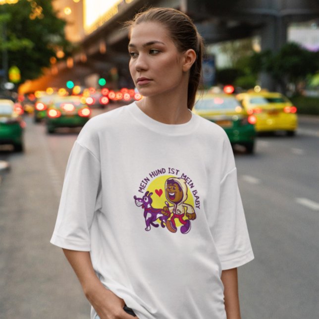 Boy Walking Dog T-Shirt (Von Creator hochgeladen)