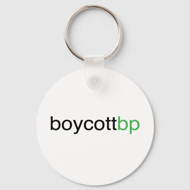 Boycott BP Schlüsselanhänger (Vorderseite)