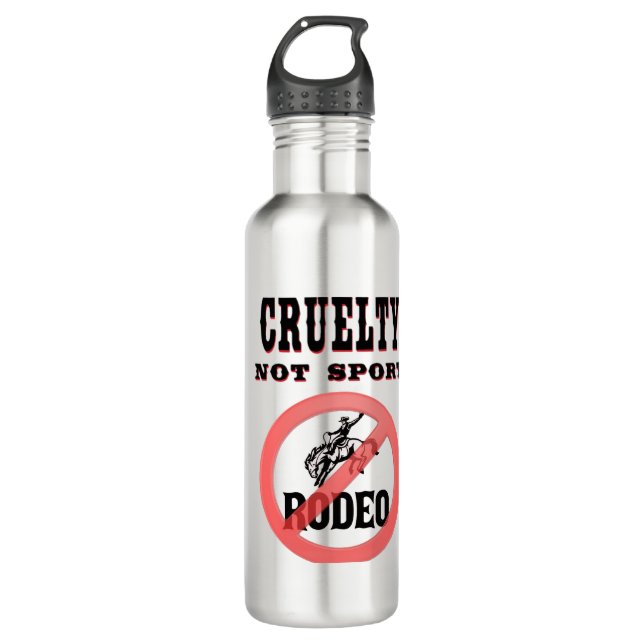 Boycott Rodeo Edelstahlflasche (Vorderseite)