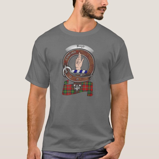 Boyd Clan Abzeichen Adult T-Shirt (Vorderseite)