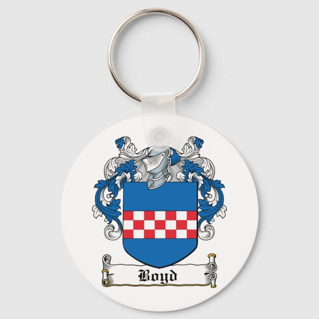 Boyd Familienwappen Schlüsselanhänger (Vorderseite)