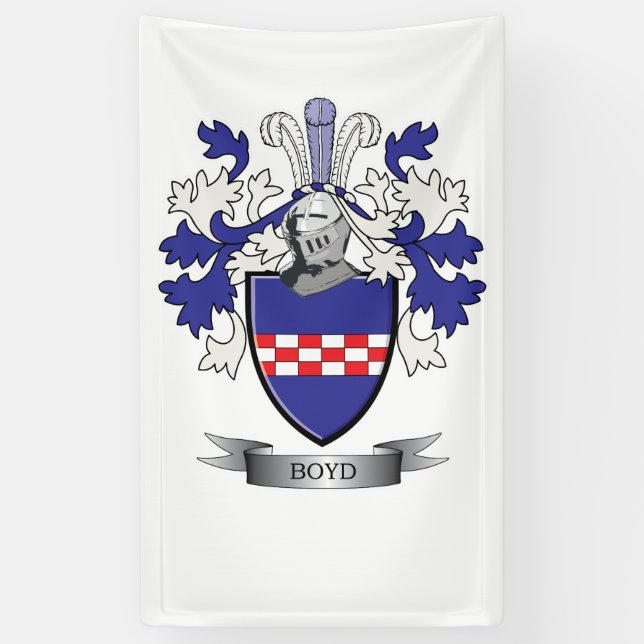 Boyd Familienwappen-Wappen Banner (Vertikal)