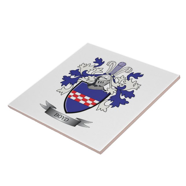 Boyd Familienwappen-Wappen Fliese (Seite)