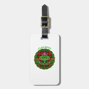 Boyd Scottish Tartan Celtic Thistle Gepäckanhänger