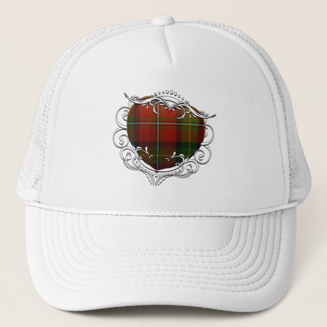 Boyd Tartan-Herz Truckerkappe (Vorderseite)