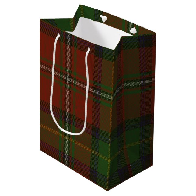 Boyd Tartan Mittlere Geschenktüte (Vorderseite Schrägansicht)