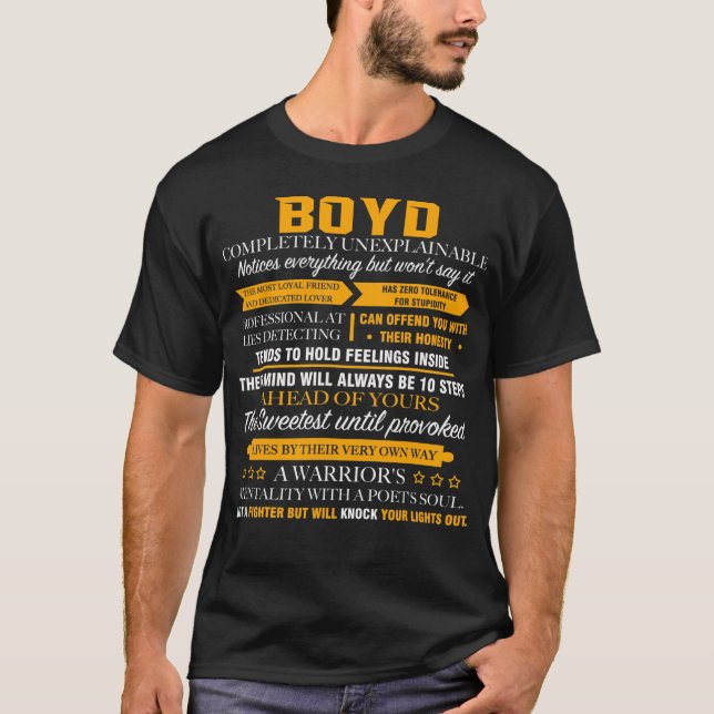BOYD völlig unerklärlich T-Shirt (Vorderseite)