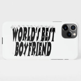 Boyfriend Black 3D Text iPhone 11Pro Max Hülle