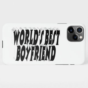 Boyfriend Black 3D Text iPhone 11Pro Max Hülle