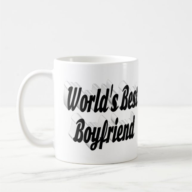Boyfriend Black Script Kaffeetasse (Links)