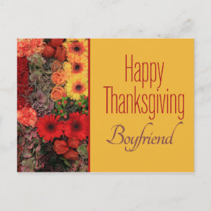 Boyfriend Erntedank Card Feiertagspostkarte