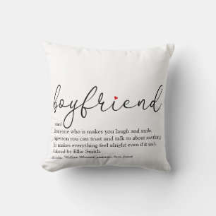 Boyfriend Foto Definition Skript Red Liebe Herz Kissen