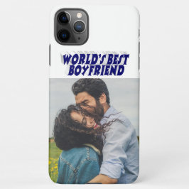Boyfriend Foto mit dunkelblauem Text iPhone Case iPhone 11Pro Max Hülle